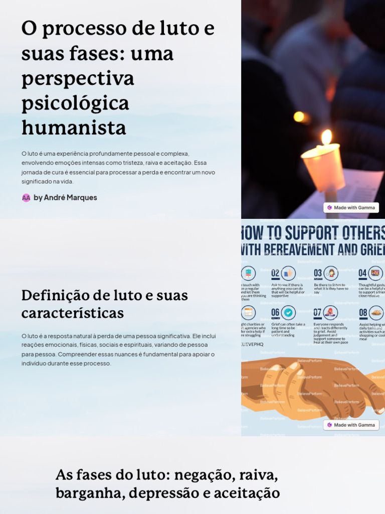 Fases e Apoio no Processo de Luto | PDF | Emoções | Resiliência psicológica
