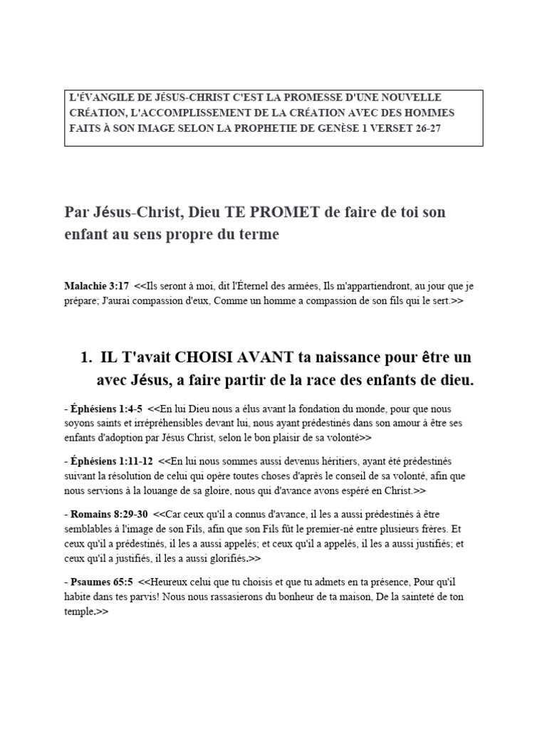 Élus de Dieu : Promesse et Nouveau Règne | PDF | Livre de la Révélation ...