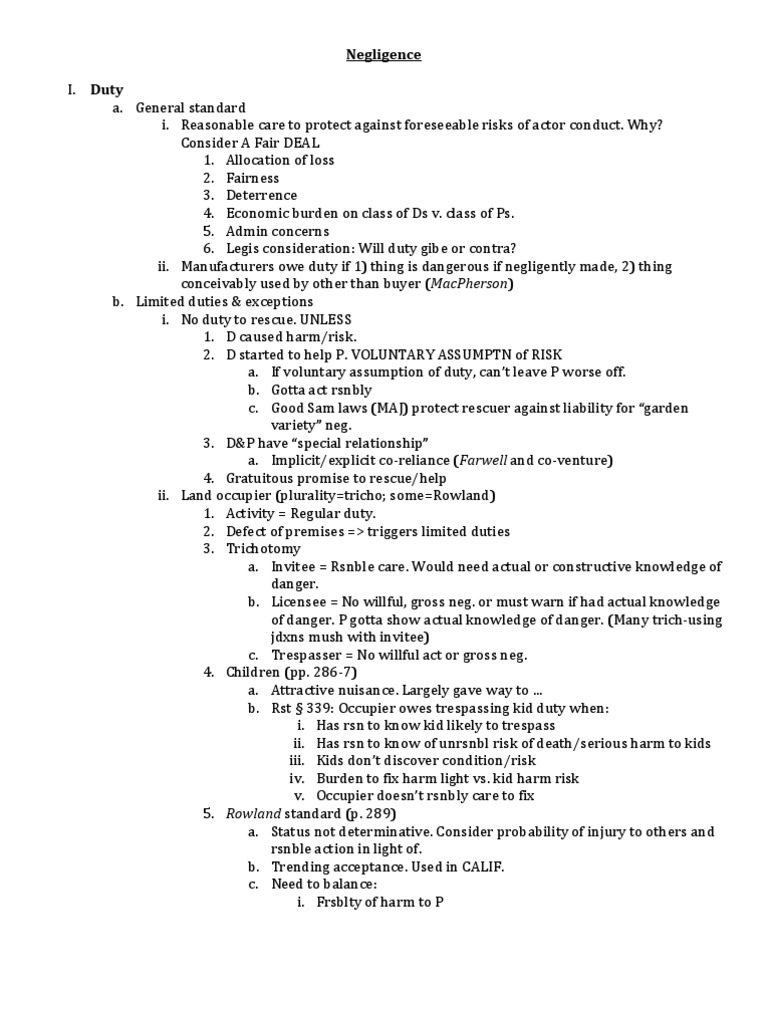 Torts outline reddit image