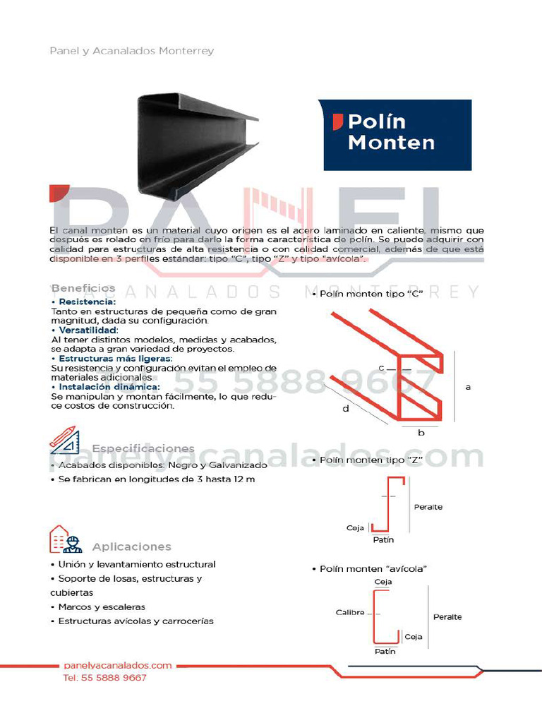 Canal Monten Panel y Acanalados | PDF