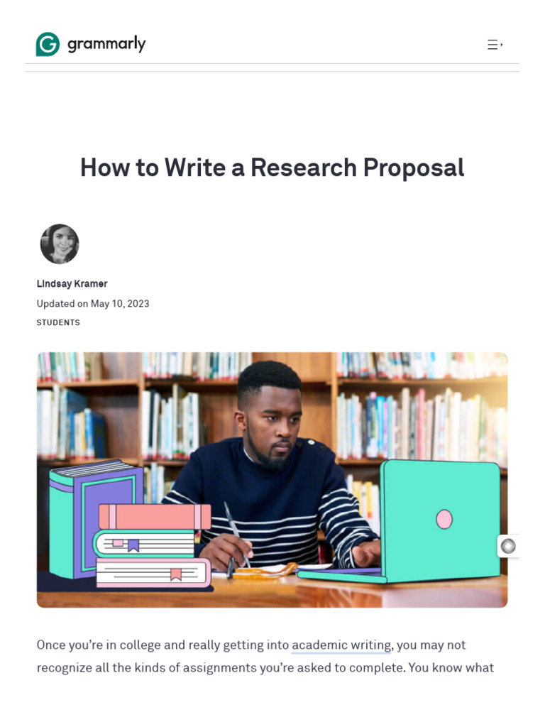 How To Write A Research Proposal - Guide With Examples | PDF | Thesis ...