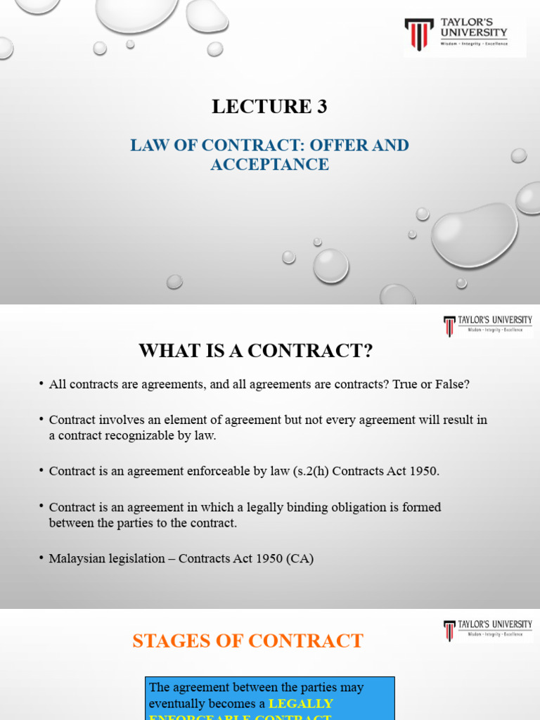 Contract Law Offer Acceptance Pdf Offer And Acceptance Auction
