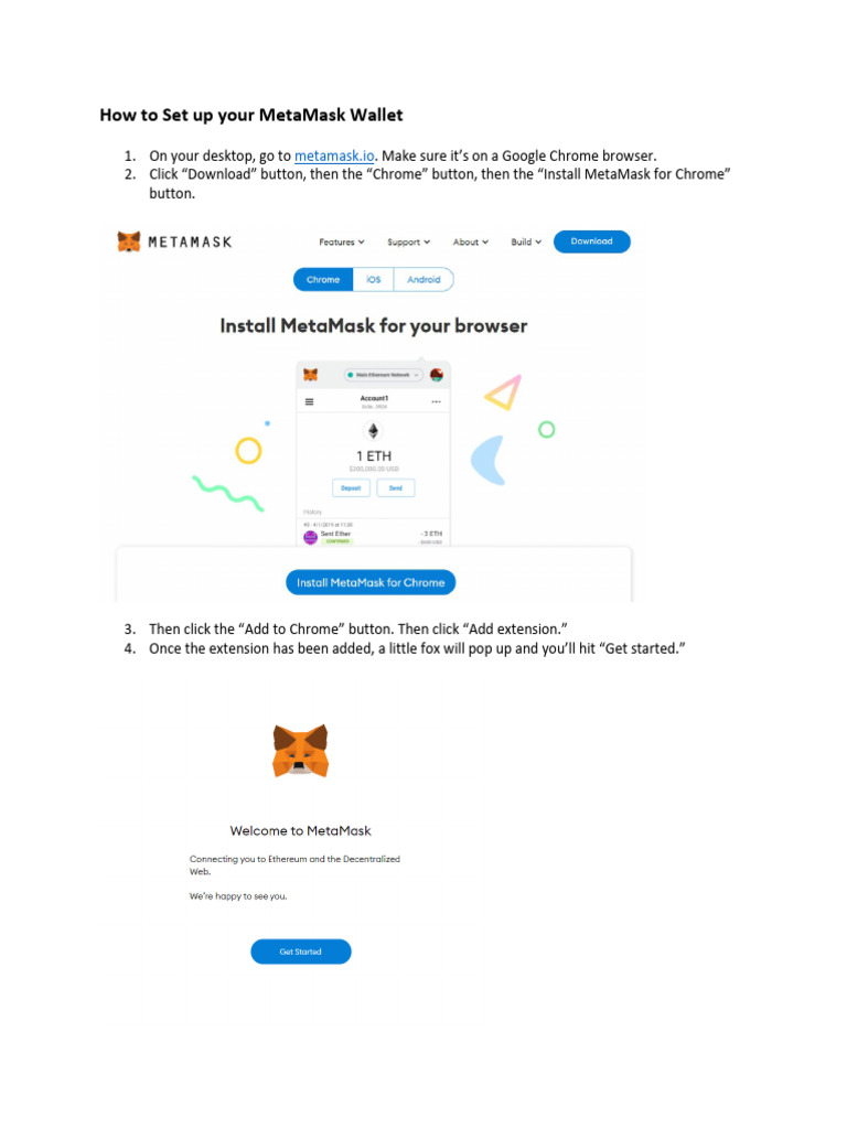 How To Set Up Your Metamask Wallet Step By Step Instructions Pdf