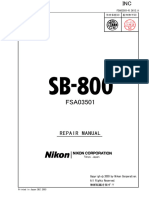 Nikon SB-800 Repair Manual