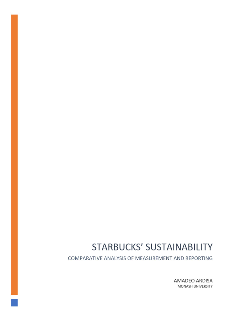 Starbucks Sustainability A Comparative A Pdf Supply Chain Starbucks