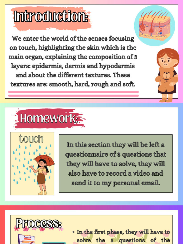 Five Senses Science Presentation in Colorful Organic Illustrative Style ...