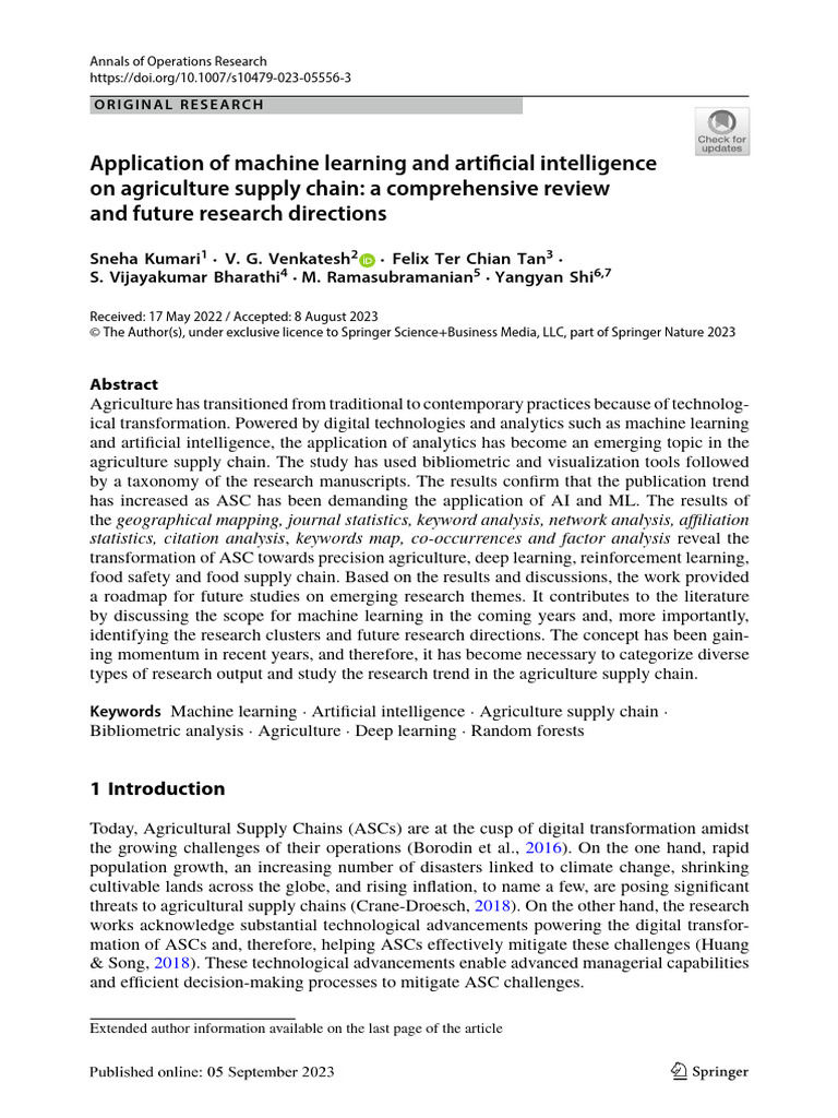 Application of ML and AI On ASC - A Comprehensive Review and Future ...