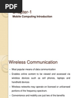 Chapter-1: Mobile Computing Introduction