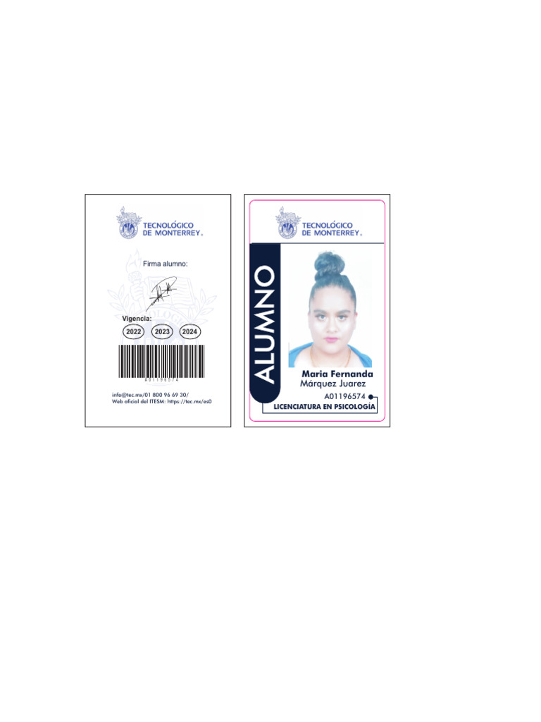 credencial tec de monterrey | PDF
