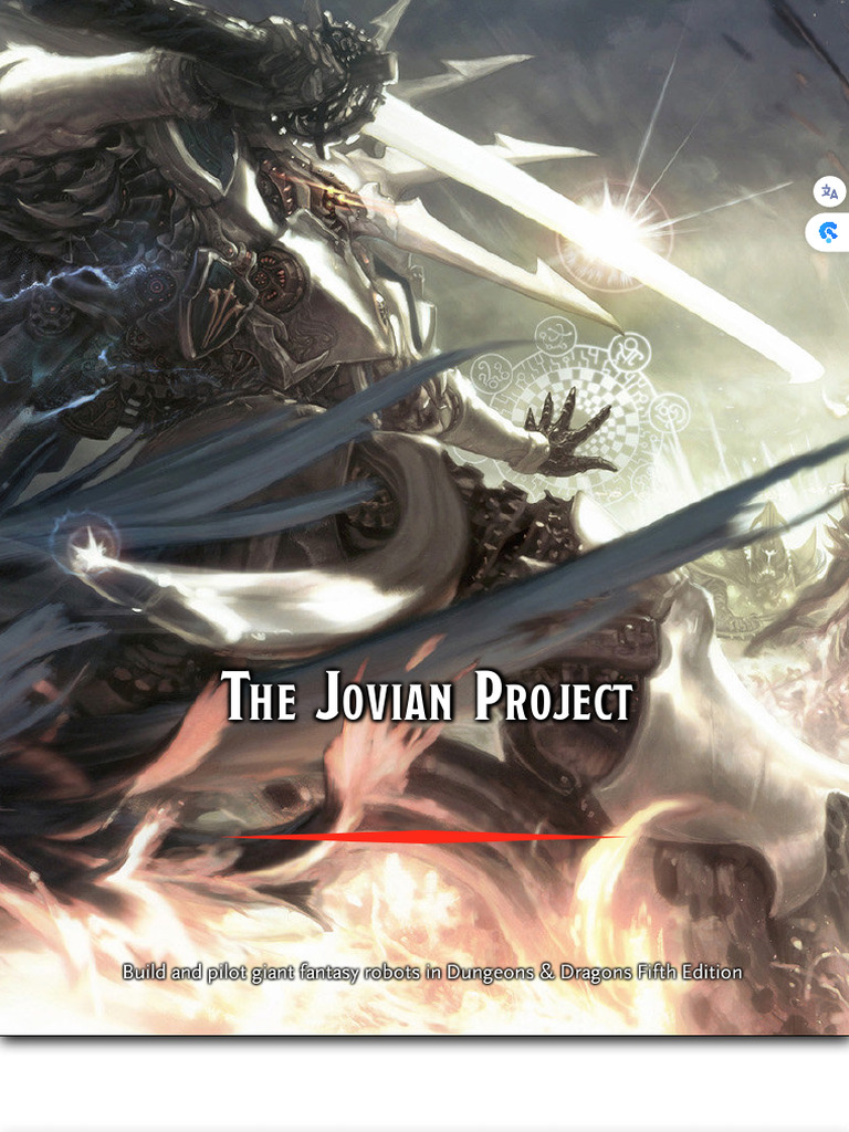 The Jovian Project - Mechs in D&D - GM Binder | PDF