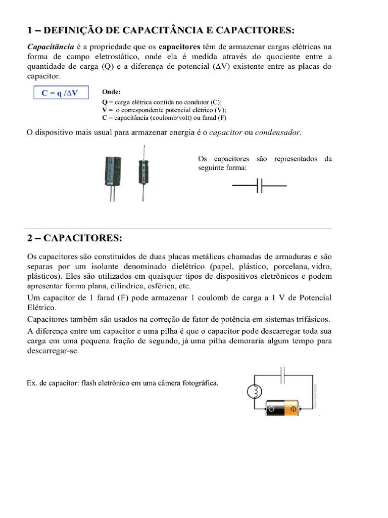 Capacitores 20160317140719 | PDF