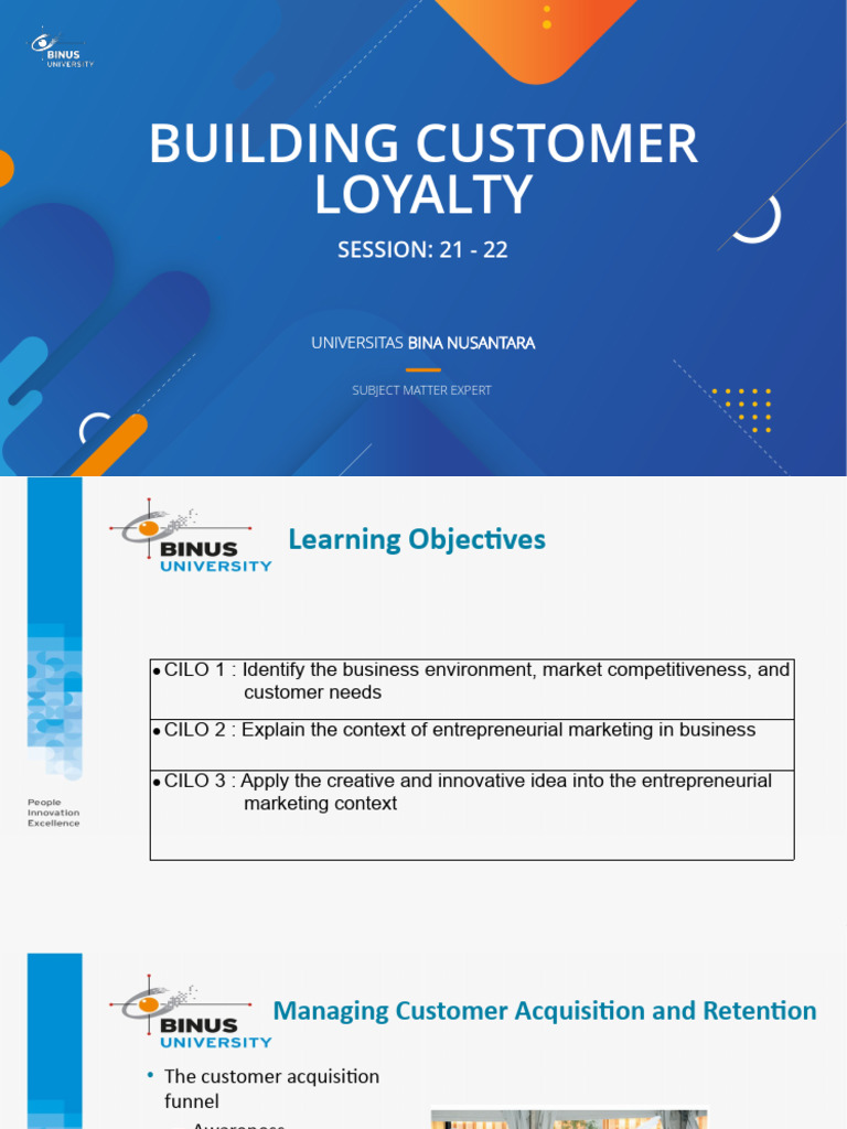 W 11 Building Customer Loyalty | PDF | Customer Satisfaction | Brand