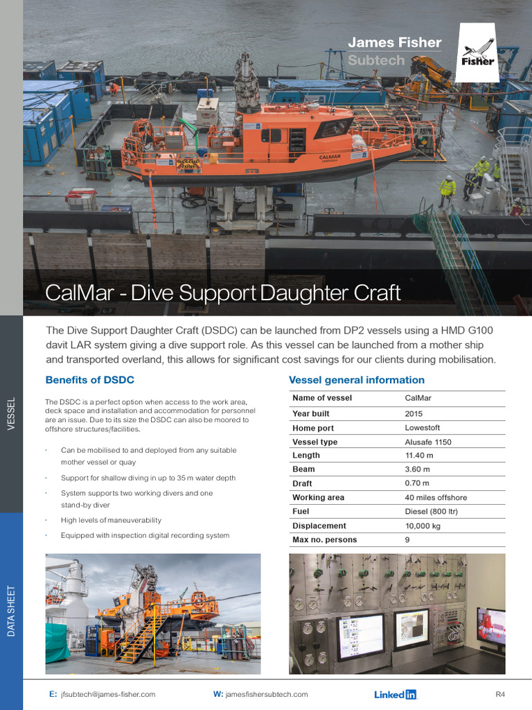CalMar Dive Support Daughter Craft | PDF | Scuba Diving | Equipment