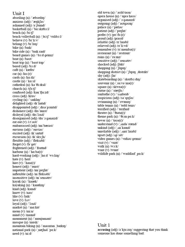 Solutions Intermediate Vocabulary | PDF