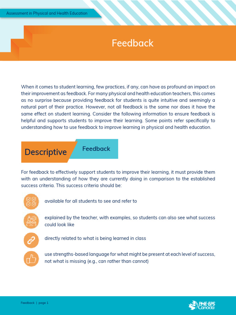 Feedback En V1 Pdf Learning Health Education