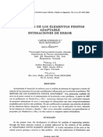 El Metodo de Elementos Finitos Adaptable Estimaciones de Errores