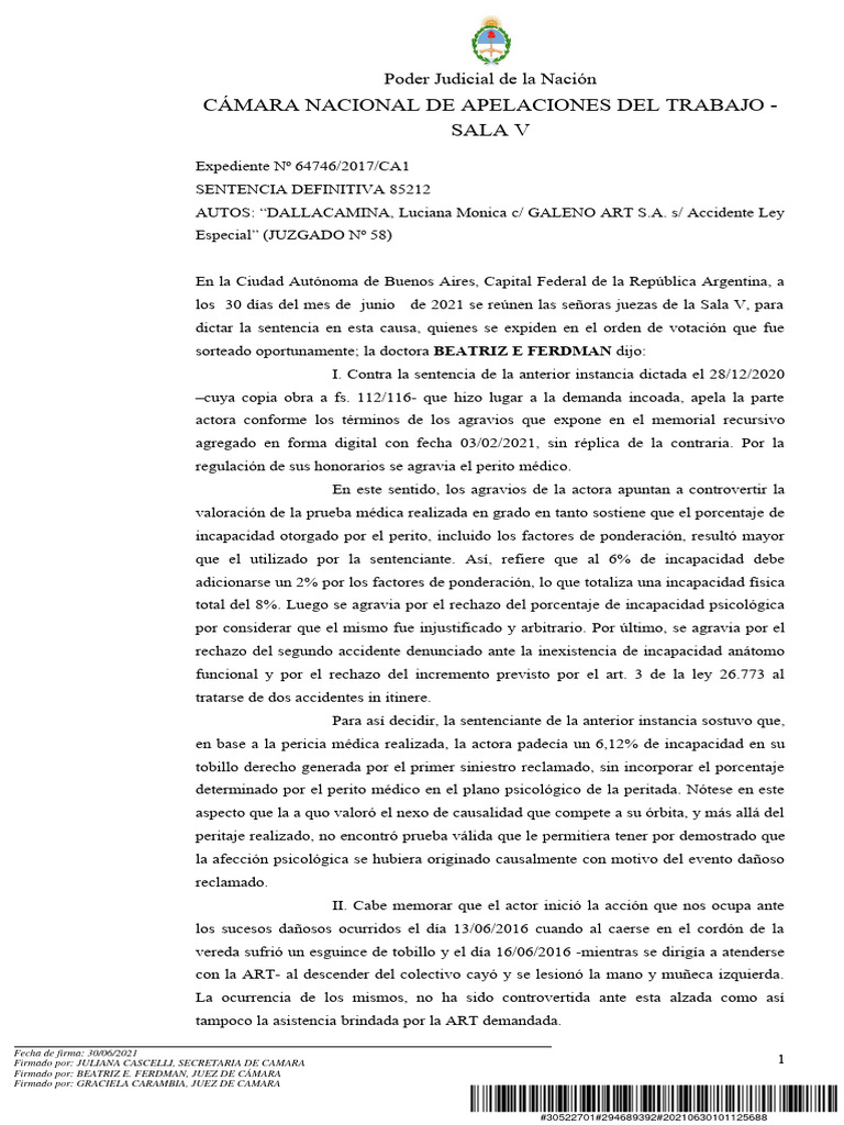 Fallo | PDF | Sentencia (ley) | Caso de ley