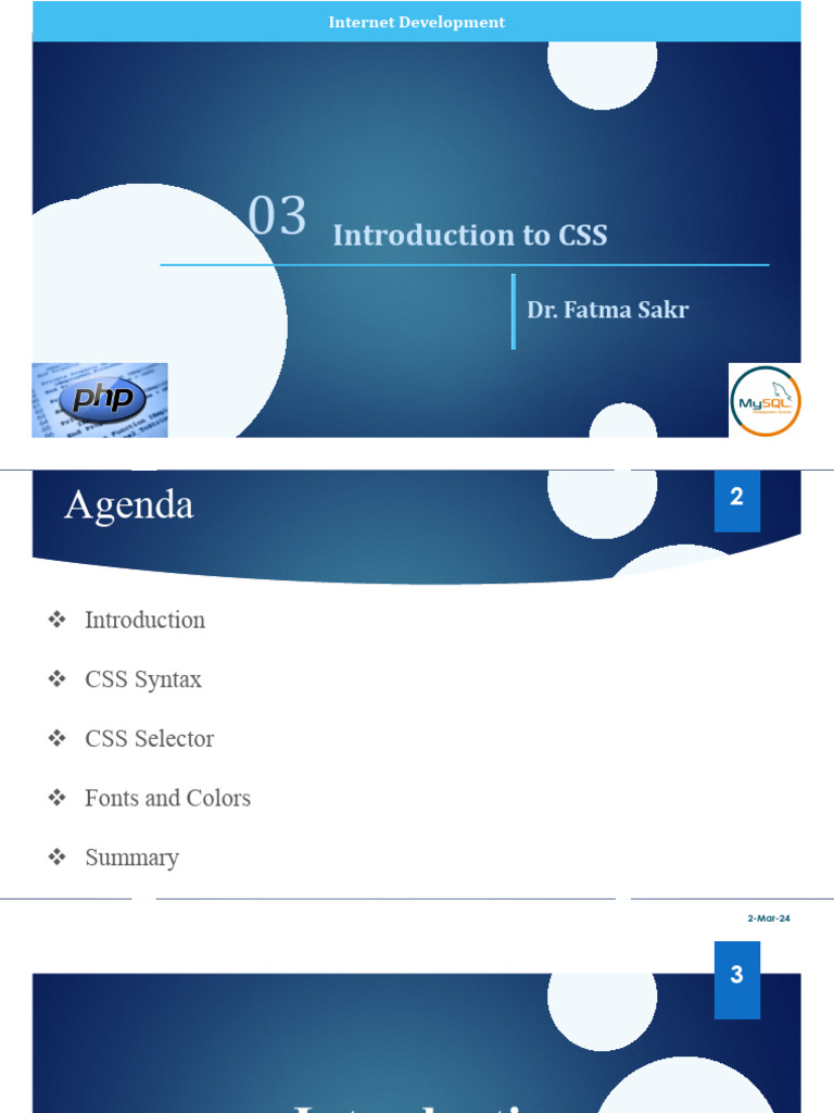 Lect 03 set 372 introduction to css pdf html element html