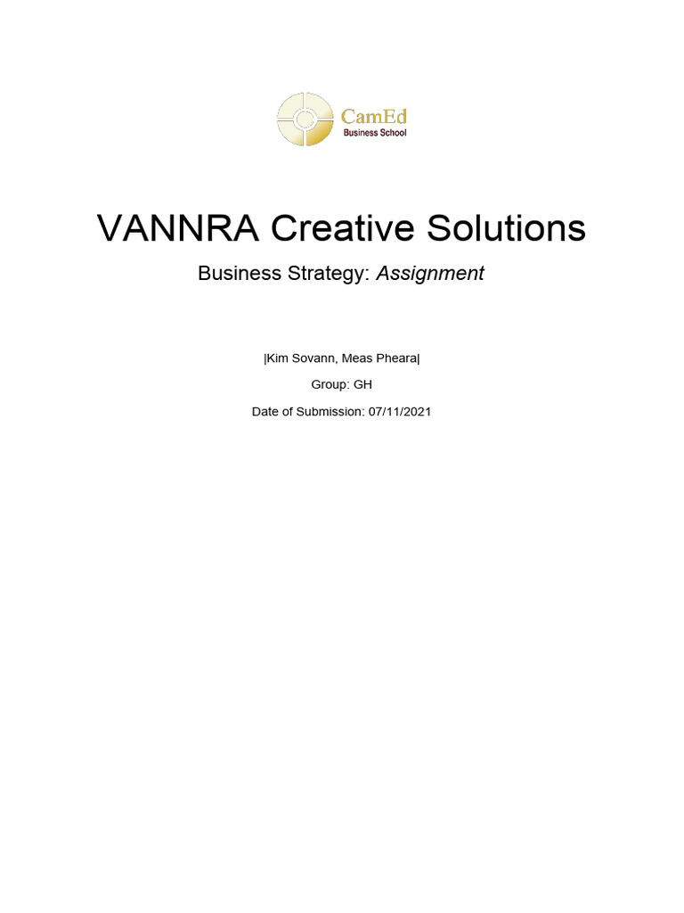 VANNRA Creative Solutions Business Plan | PDF | Marketing | Social Media