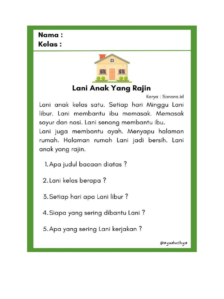 Lani Anak Rajin Pdf