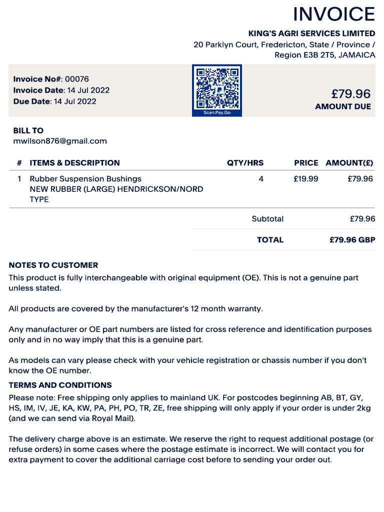 Invoice - 00076 | PDF