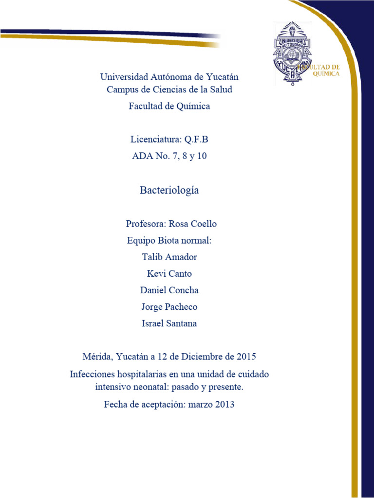 Infecciones Nosocomiales Pdf Infección Adquirida En El Hospital