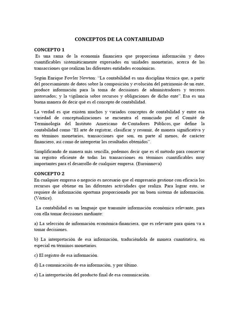QU ES CONTABILIDAD CONCEPTOS FUNDAMENTALES visual data 4