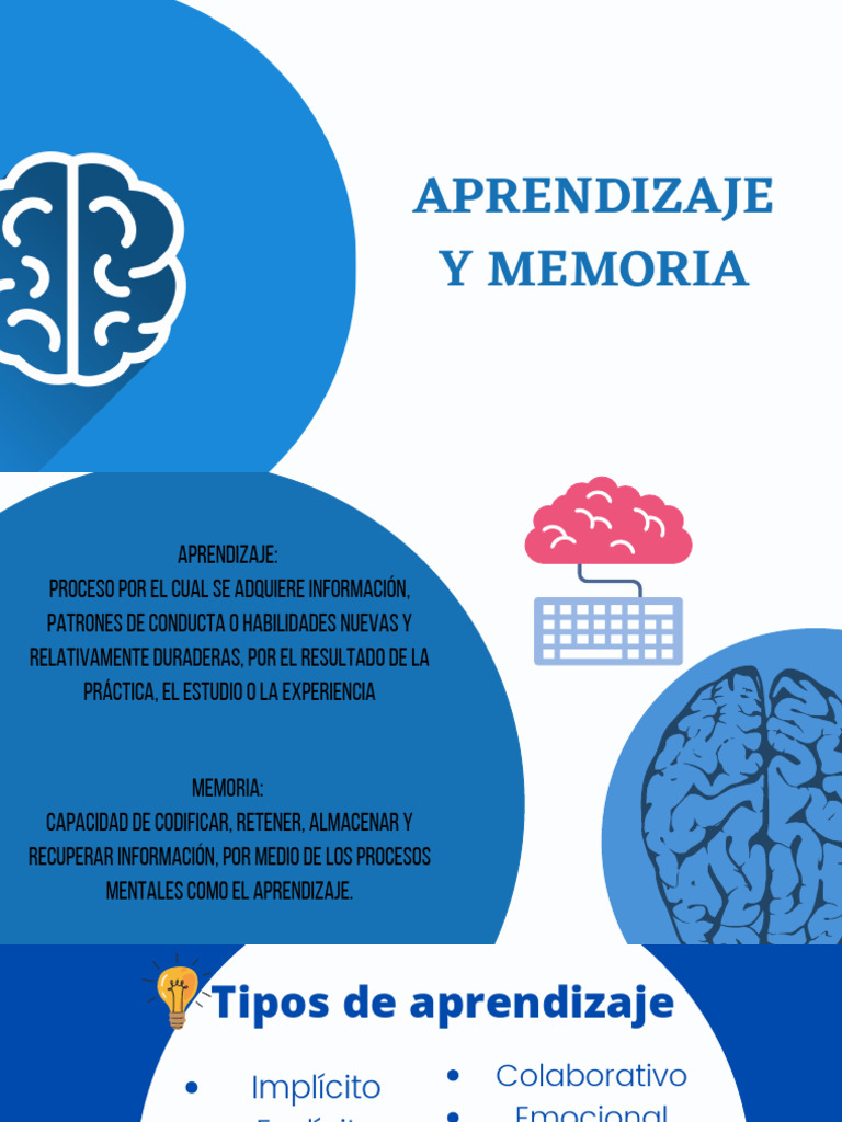 Tipos de Aprendizaje y Memoria | PDF | Relaciones personales, crianza y ...