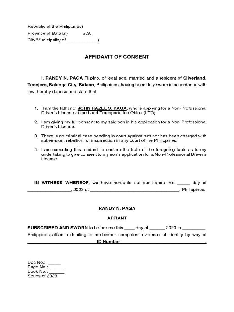 Parent Consent for Student License | PDF