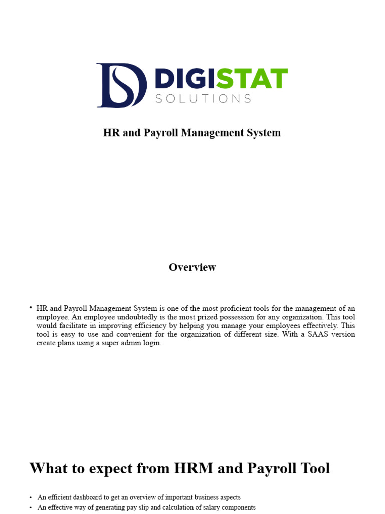 Hr And Payroll Pdf Paycheck Payroll