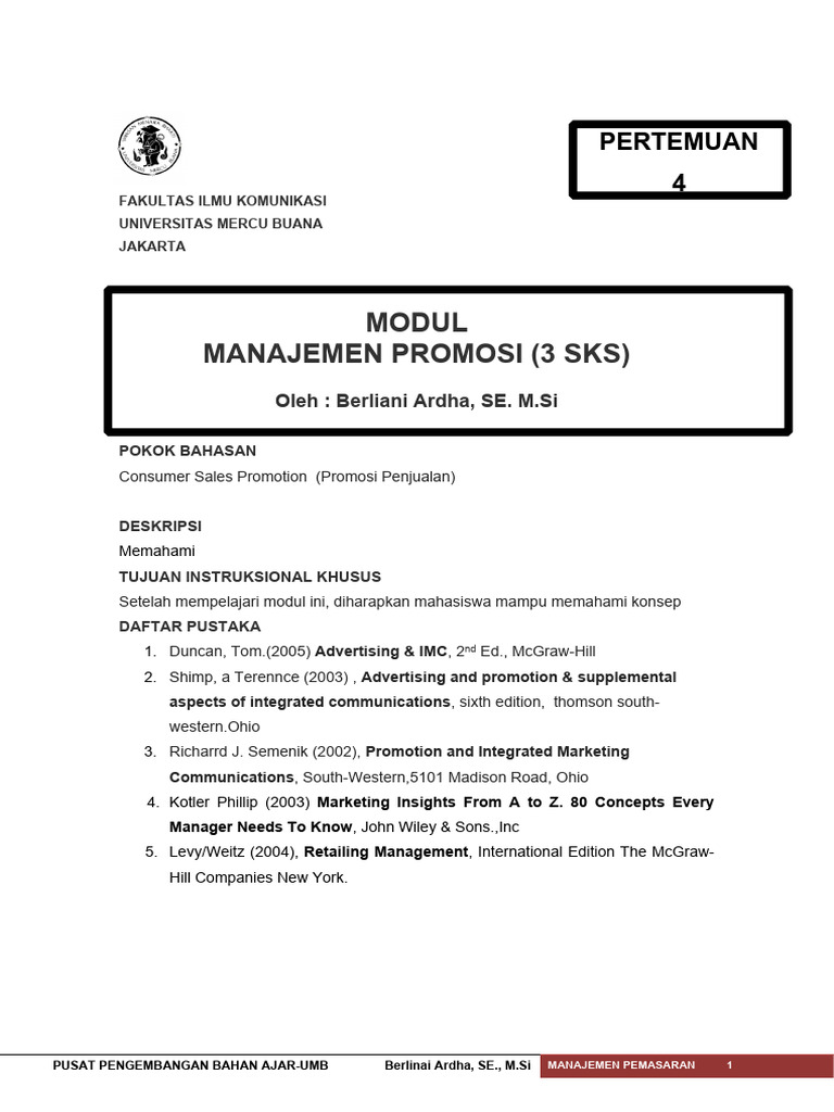 Modul Marketing | PDF