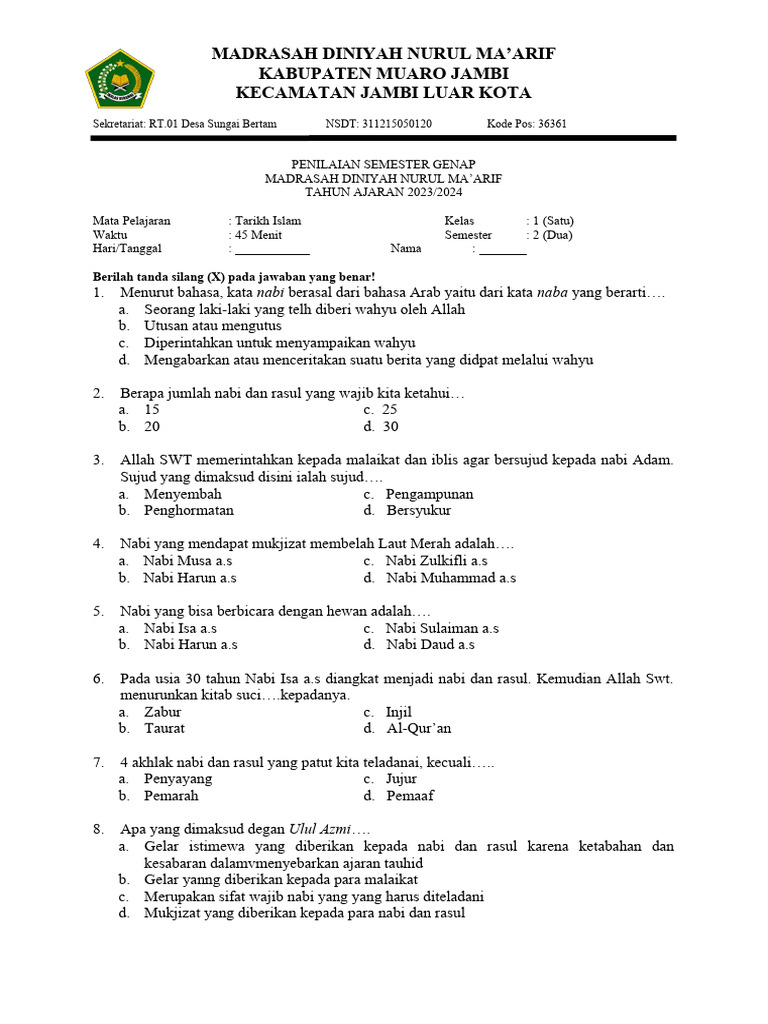 Mempersiapkan Sang Buah Hati: Panduan Lengkap Mengunduh Soal Tes Semester Genap Kelas 1 Kurikulum 2013