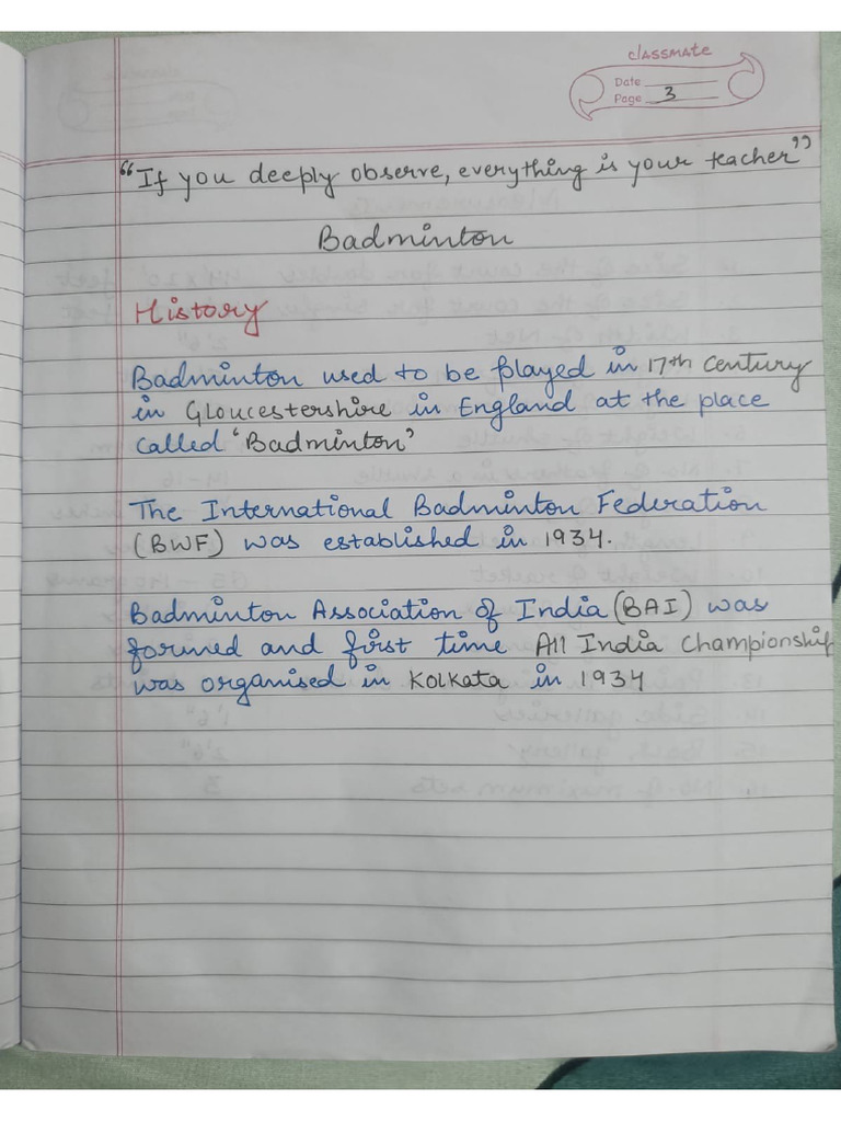 Badminton Pdf