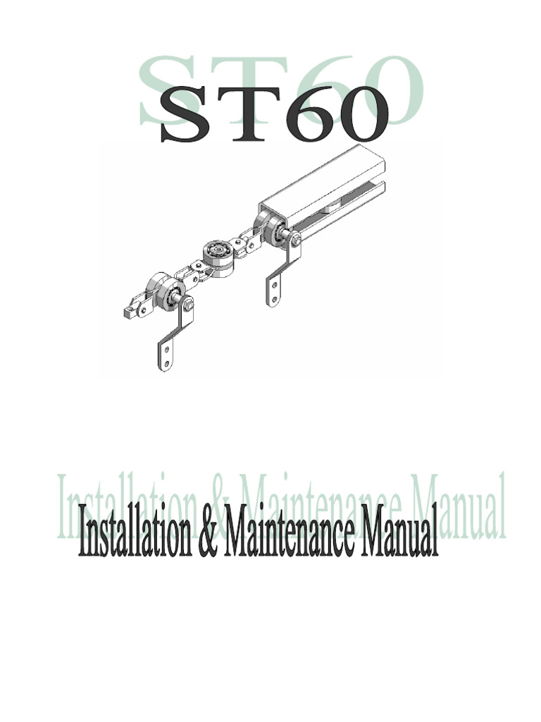 ST60 I&M Manual | PDF | Bearing (Mechanical) | Valve