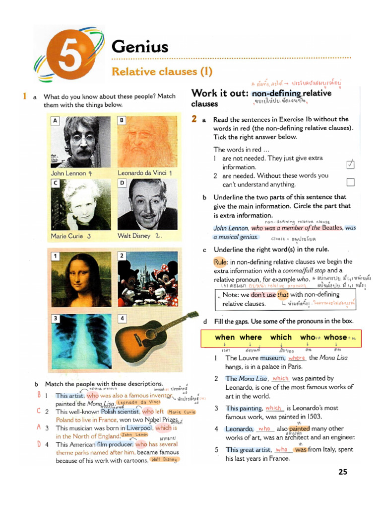 When Where Which Who Whose | PDF | Clause | Adverb