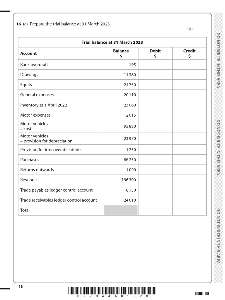 Control Accounts Worksheet Question and Answer | PDF | Debits And ...