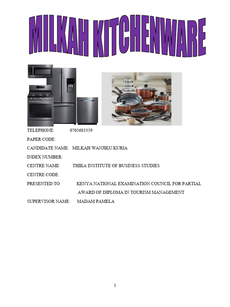 Milkah kitchen ware 1 pdf book value equity finance 