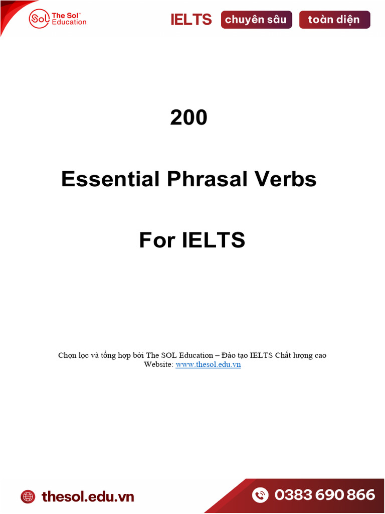 200 Essential Phrasal Verbs For IELTS | PDF
