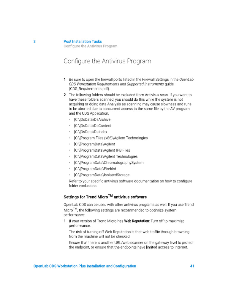 CDS 2.x Antivirus Settings | PDF