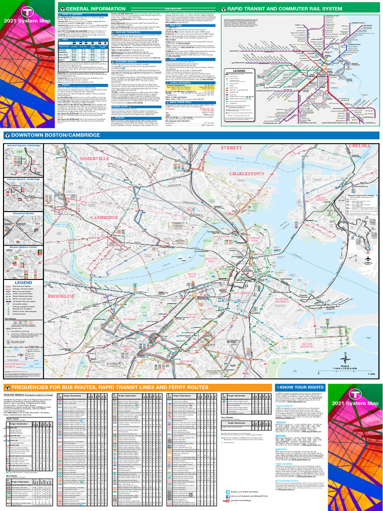 2021 03 14 Mbta System Brochure PDF Transport Public Transport