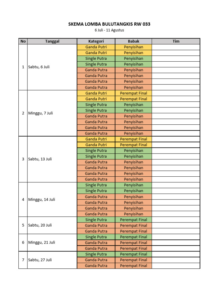 Skema Lomba Olahraga Pdf