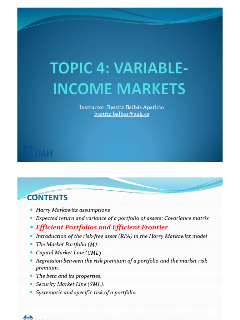 4 Part2 | Download Free PDF | Modern Portfolio Theory | Applied Mathematics