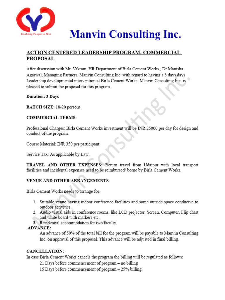 Leadership Program Proposal | PDF | Business