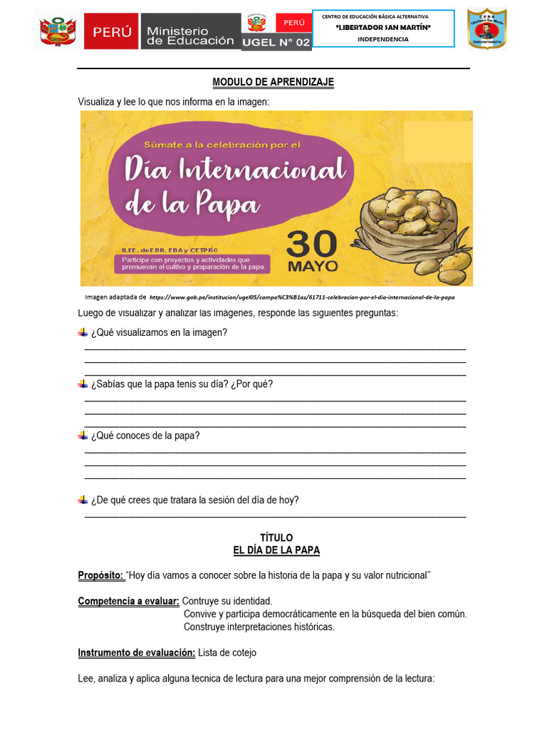 Modulo De Aprendizaje 3ro Semipresencial Descargar Gratis Pdf