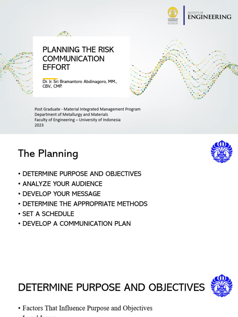 Risk Communication Planning Guide | PDF | Communication | Information