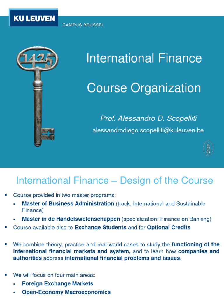 International Finance Course Overview | PDF | Foreign Exchange Market ...