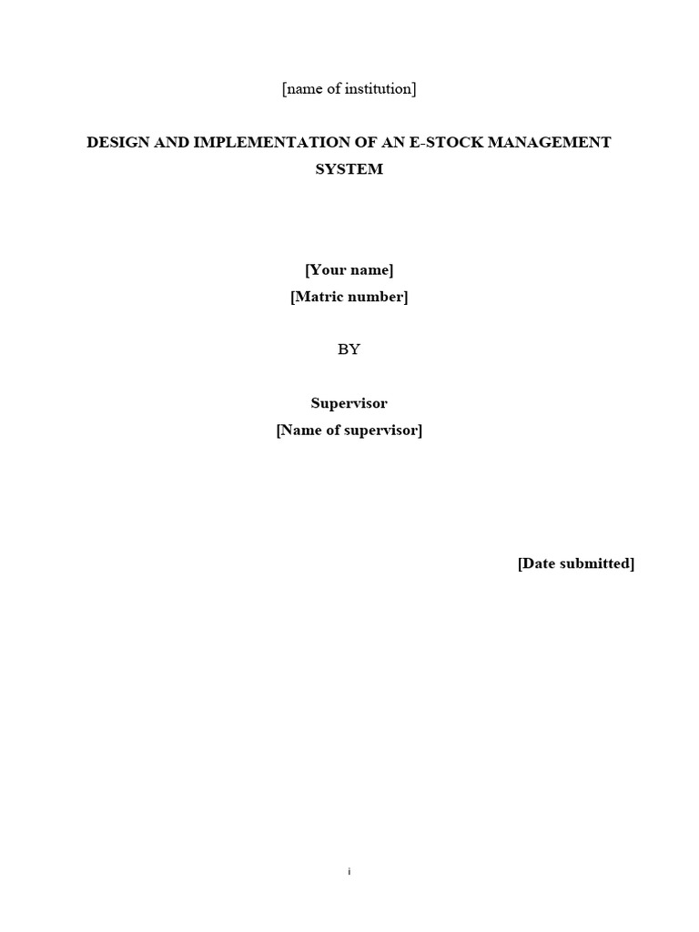 E Stock Management System | PDF | Software Development Process | Php
