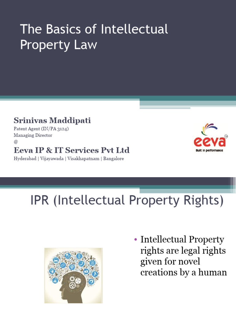 Basics of Intellectual Property Law | PDF | Intellectual Property | Patent