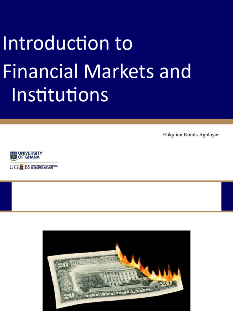 Financial Markets & Institutions Guide | PDF | Repurchase Agreement ...