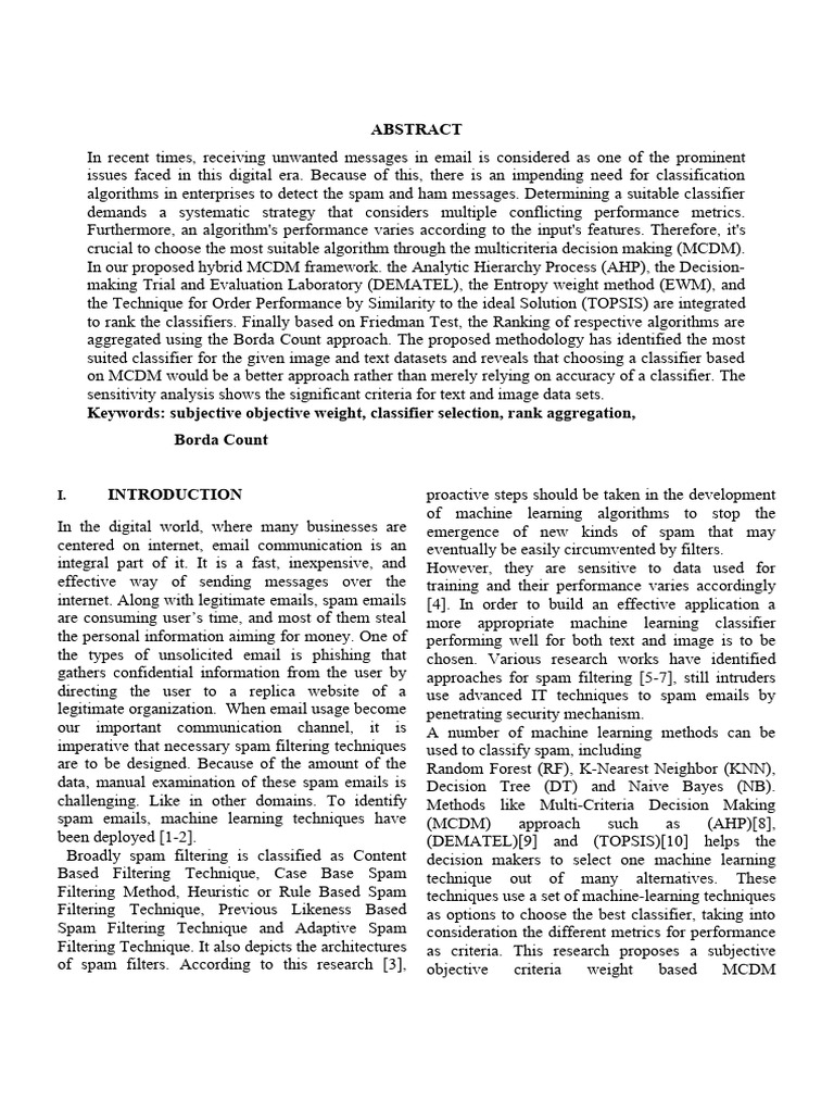 Spam - Defence - Format - To Check | PDF | Statistical Classification ...